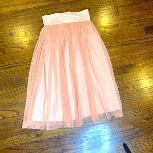 O2 Collection light pink puffy long skirt